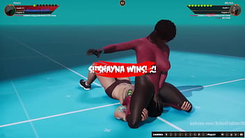 Shayna vs billy nf3d mixed kinky combat battle