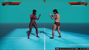 Shayna vs billy nf3d mixed kinky combat battle