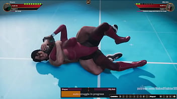 Shayna vs billy nf3d mixed kinky combat battle