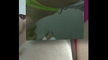 Student horny as fuck watching a hentai video wearing asexy lingerie and cute mask starting touching herself