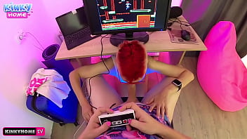 Sucking cock while playing Sucking cock while playing