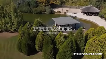 Blue angel enjoys outdoor anal