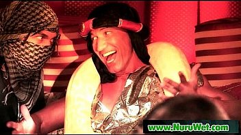 Nuru massage and dick sucking on air matress 07