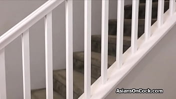 Girlfriends in sexy outfits teasing and pleasing a big dick