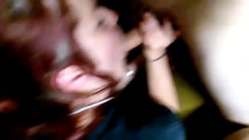 Red head swallows cock