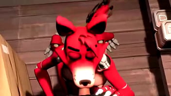 Foxy blows a hard cock