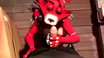 Foxy blows a hard cock