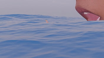 Mujer nadando es comida