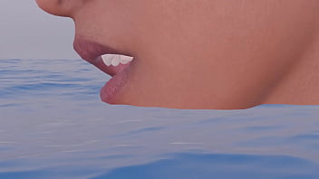 Mujer nadando es comida