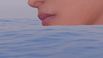 Mujer nadando es comida