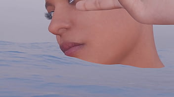 Mujer nadando es comida