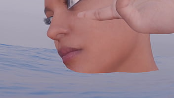 Mujer nadando es comida