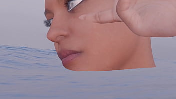 Mujer nadando es comida