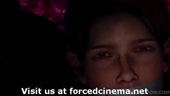 3d woman sucks and fucks in table