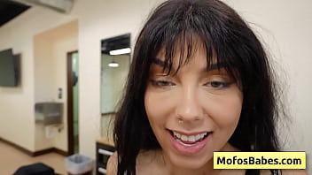 Teenager hottie loves nasty facial pov style