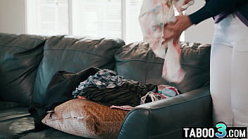 Naughty big tits milf stepmom dildoing her step daughters hungry pussy