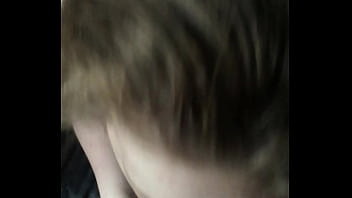 White giel sucking black dick