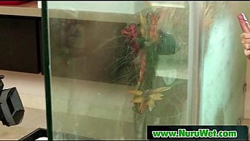 Amazing nuru massage with busty asian and wet blowjob video 02