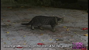 All natural amateur masturbates outdoors