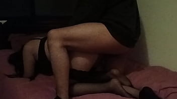 I couldn't resist the temptation the goth girl is my girlfriend's best friend she has an incredible ass and she's always hitting on me i fucked her