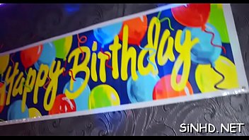 Lucky chaps receive juicy pleasuring from horny darlings