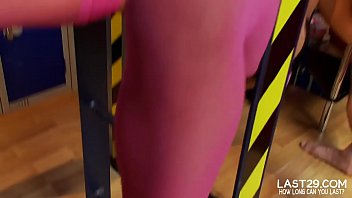 Brunette stacy enoys a thriling doggystyle fuck on the couch