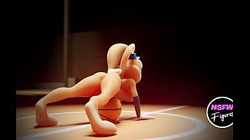 Sexy lola bunny wearing space jam cosplay