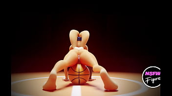 Sexy lola bunny wearing space jam cosplay