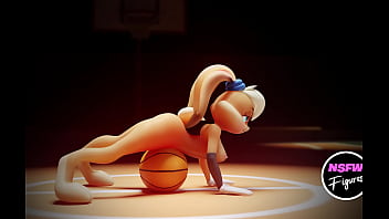 Sexy lola bunny wearing space jam cosplay