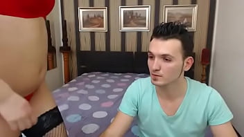 Smoking babe and guy