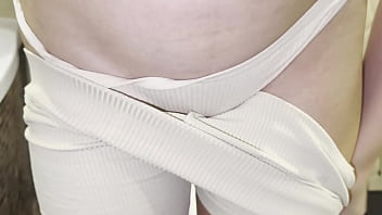 Compilation close up pissing in different panties with pads pov