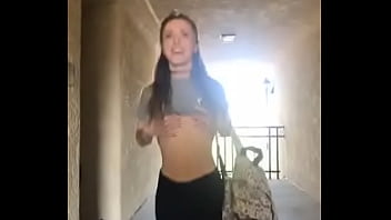 Public tease then squirting at home