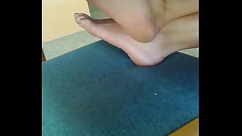 Relaxing with no shoes