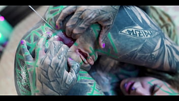 Inked babe craves anal gaping and messy cumplay