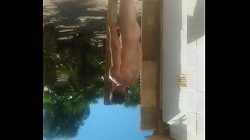 Muscle man big raski flexing