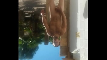 Muscle man big raski flexing