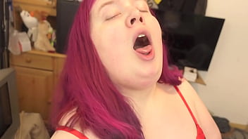 Fat Shemale Pinky Rides Toy Closeup Reverse Cowgirl thumbnail