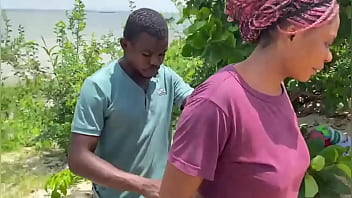 A good day to fuck hard close to the beach