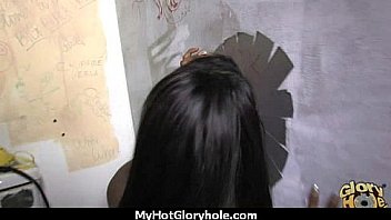 Interracial white lady confesses her sins at gloryhole 5
