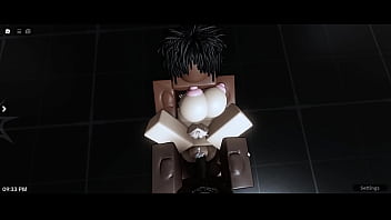 Roblox nasty blonde bitch gets gangbanged by the superior race