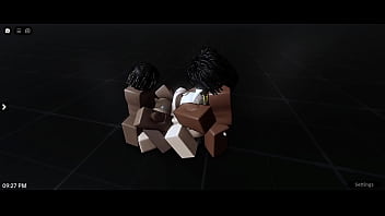 Roblox nasty blonde bitch gets gangbanged by the superior race