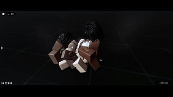Roblox nasty blonde bitch gets gangbanged by the superior race