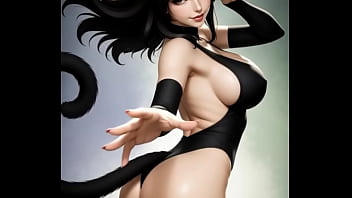 Mulher gato está louca de tesão i a