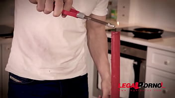 Petite babe veronica leal ass fingered & butt fucked balls deep in kitchen gp649