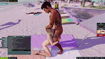 Comendo a amiga na praia