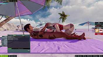 Comendo a amiga na praia