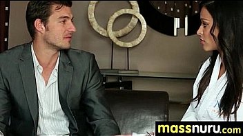 Nurumassage teen slides oily pussy on cock 9