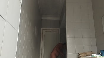 Hot guy brushing his teeth with very hot