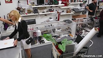 Blonde milf banged in the pawnshop xxx pawn