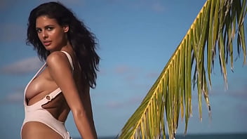 Bojana stunning in beach with bikinis